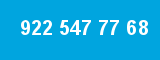 922 547 77 68 922 547 77 68